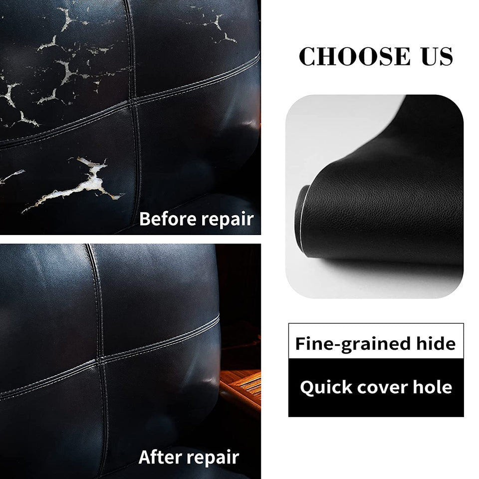 Premium Leather Repair Patch for Sofa, Chair, Car Seat and More