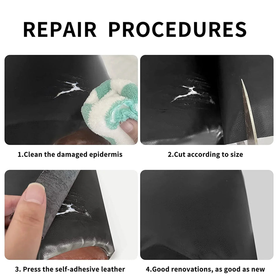 Premium Leather Repair Patch for Sofa, Chair, Car Seat and More